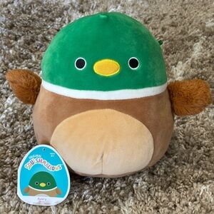 Squishmallows Green and Brown Duck Plush